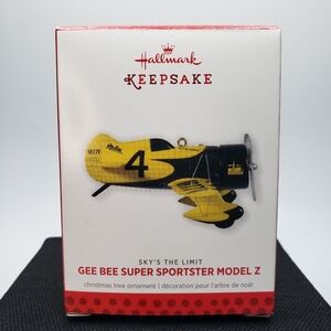 NIB Hallmark Keepsake Ornament: Gee Bee Super Sportster Model Z
